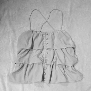 AKA New York Tier Ruffled Blouse